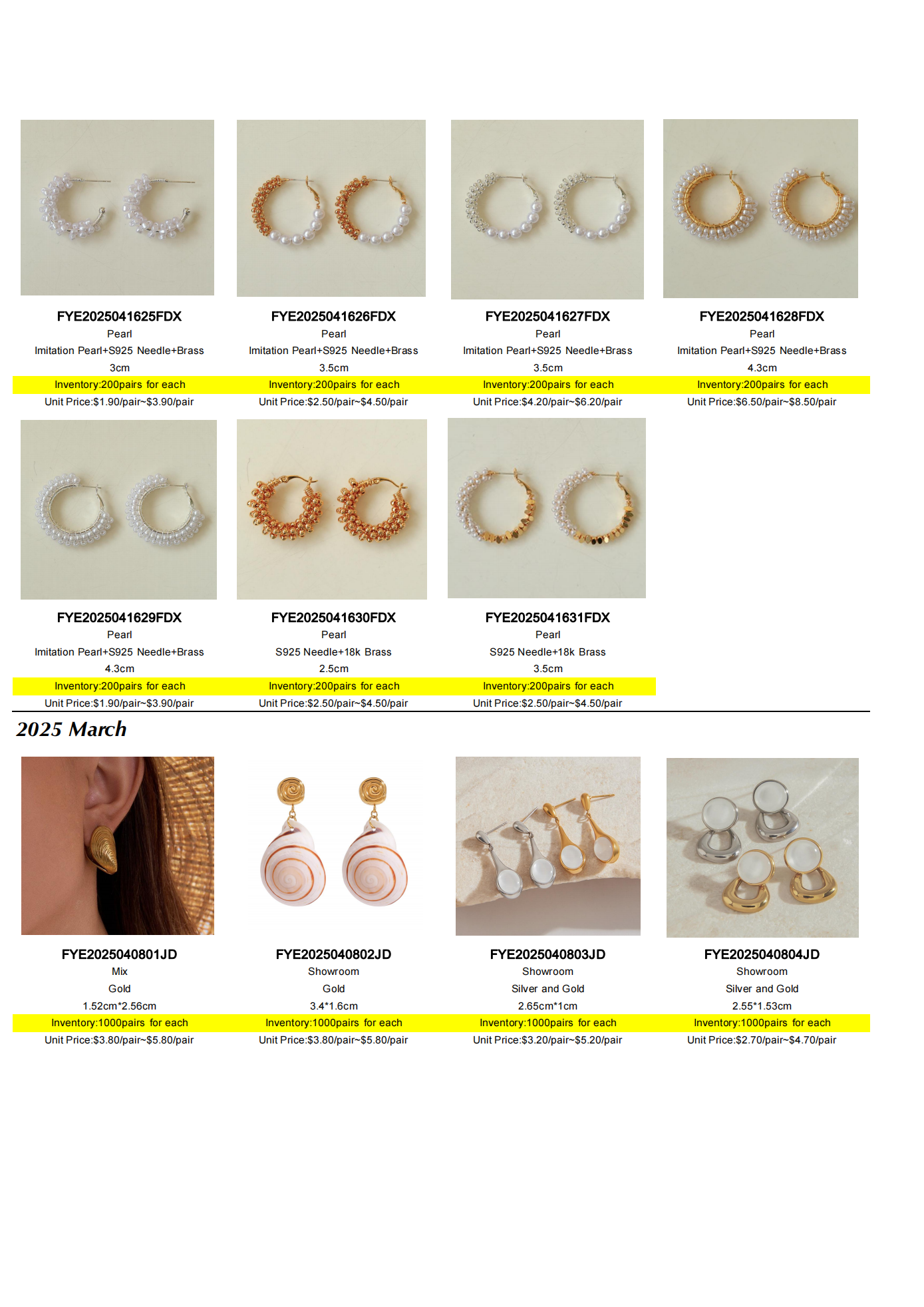 Funyee Earrings Lookbook 